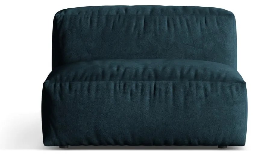 Тъмносин кадифен модул за диван (среден модул) Martina – Micadoni