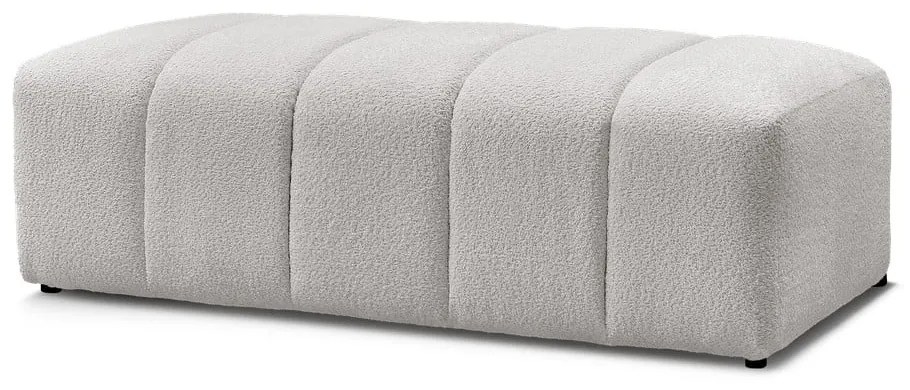 Светлосива табуретка от прежда с примки от букле Annecy – Bobochic Paris