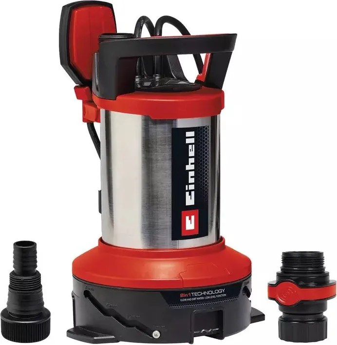 Електрическа потопяема помпа за мръсна вода с поплавък Einhell GE-DP 7535 N LL ECO 2-in-1, 750 W, 9 м, 18500 л/ч (4181600)