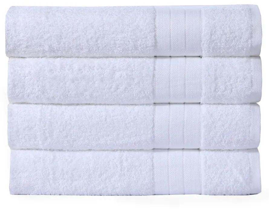 Бели памучни кърпи в комплект от 4 броя 50x100 cm - Good Morning