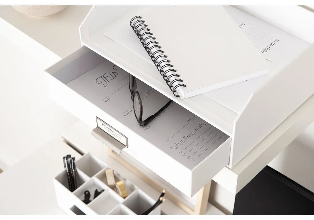 Картонен органайзер за докумнети с чекмедже Walter – Bigso Box of Sweden