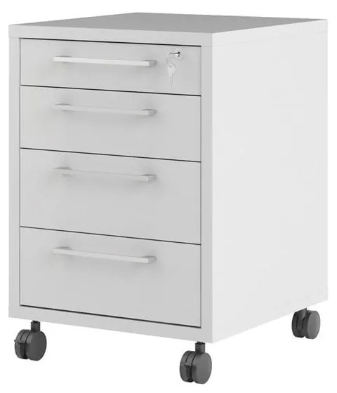 Бял заключващ се шкаф 48x68 cm Prima - Tvilum