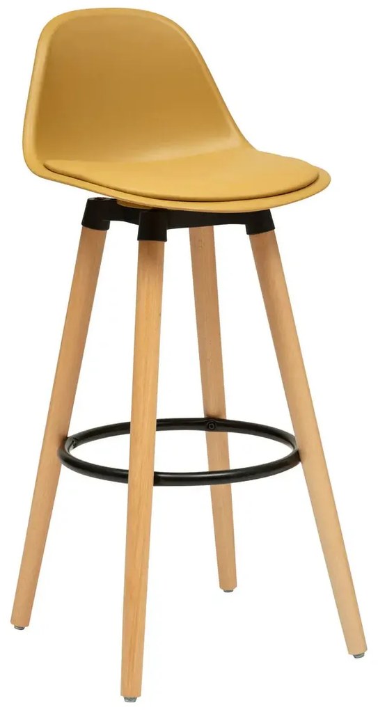 Бар стол atmosphera Maxon, Полипропилен - Жълт