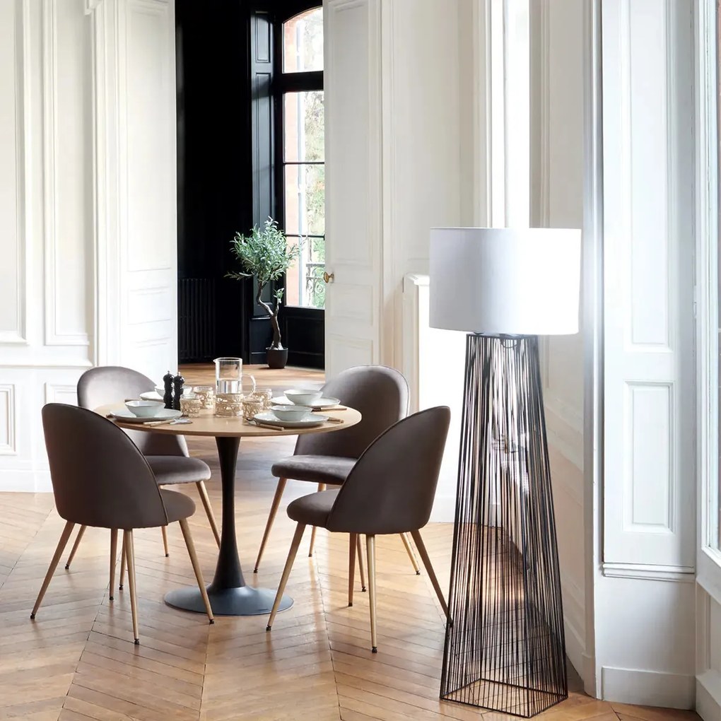 Трапезна маса atmosphera Elias, MDF, 100x76 cm - Бял