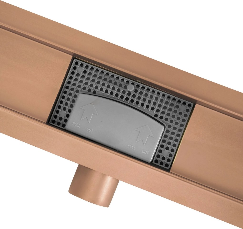 Линеен отводнител Rea Neox brush copper 50