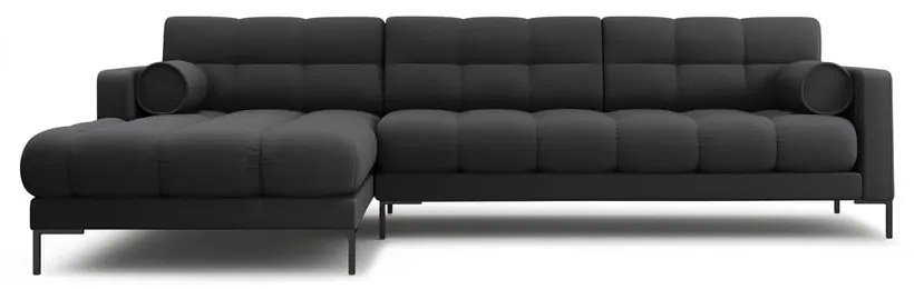 Тъмносив ъглов диван (ляв ъгъл) Bali – Cosmopolitan Design