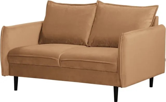 Кафяв кадифен диван 138 cm Juli – Ropez
