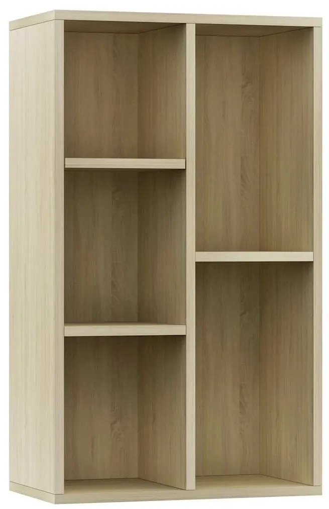 800165 vidaXL Библиотека/бюфет, дъб сонома, 50x25x80 см, инженерно дърво