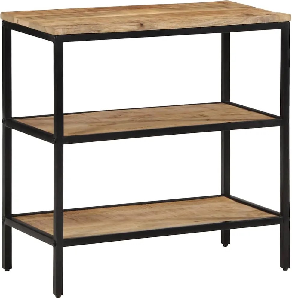 374072 vidaXL Конзолна маса, 70x35x70 см, грубо мангово дърво масив