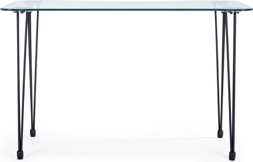 Работна маса със стъклен плот 60x120 cm Rondo – Bizzotto