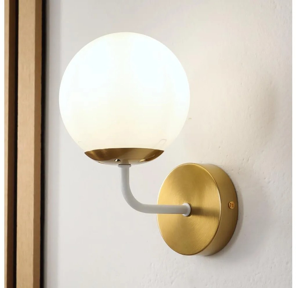 Brilagi - Настенна лампа MALIVA 1xE14/15W/230V златна/бяла