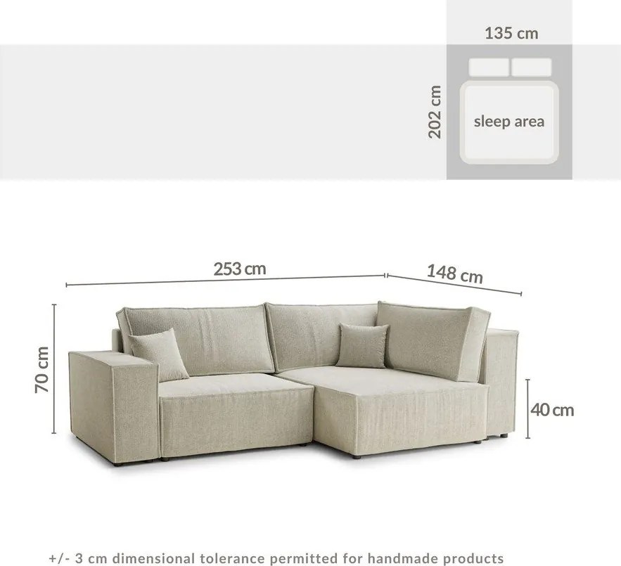 Тъмнозелен шенилов сгъваем/с място за съхранение ъглов диван (десен ъгъл/L форма) Tonga – Maison de Rêve