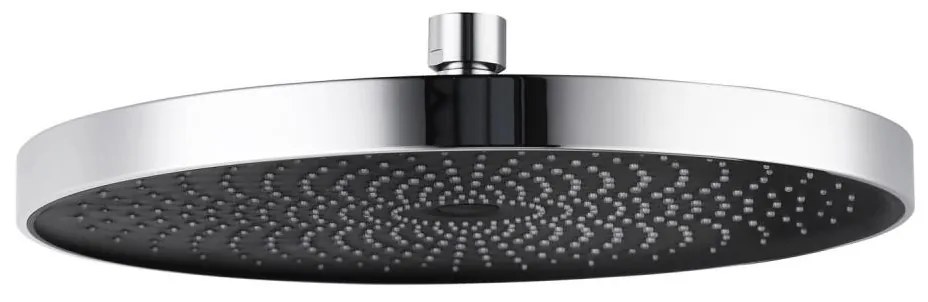 WENKO 24910100 - Душова глава SOFTWATER 26x26 cm, лъскав хром/черен