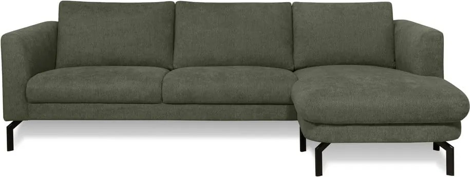 Тъмнозелен ъглов диван (десен ъгъл) Gomero – Scandic