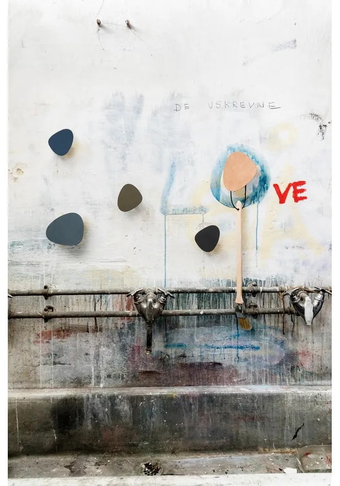 Синя стенна стоманена кука Dot S Nupo – LIND DNA