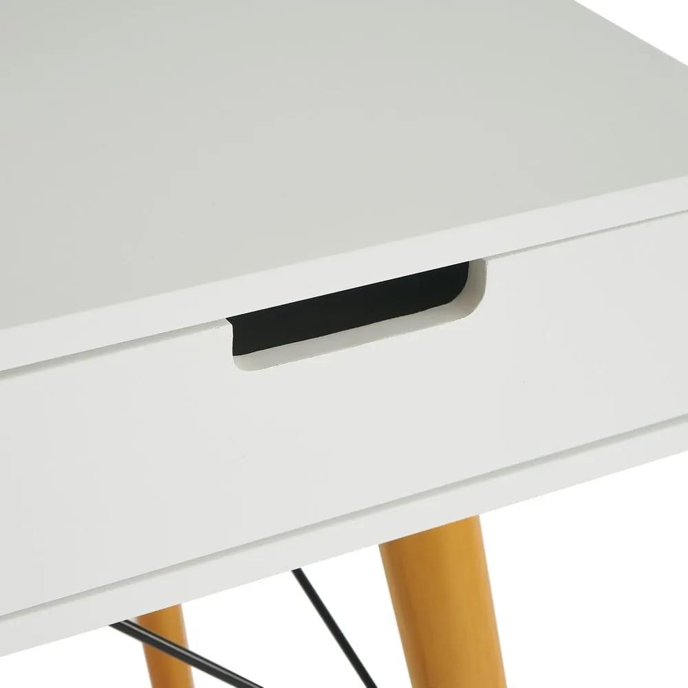 Работна маса с бял плот 55x120 cm - Casa Selección