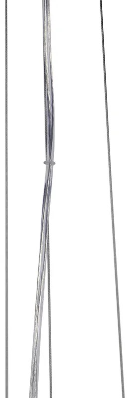 Индустриално висящо осветително тяло черно със злато 70 см - Magna