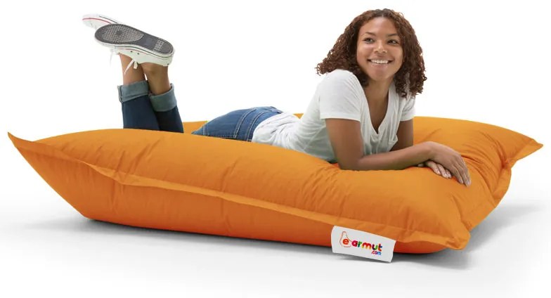 Градински пуф Cushion Pouf 100x100, цвят Оранжев