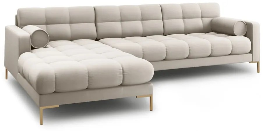 Бежов ъглов диван (ляв ъгъл) Bali – Cosmopolitan Design