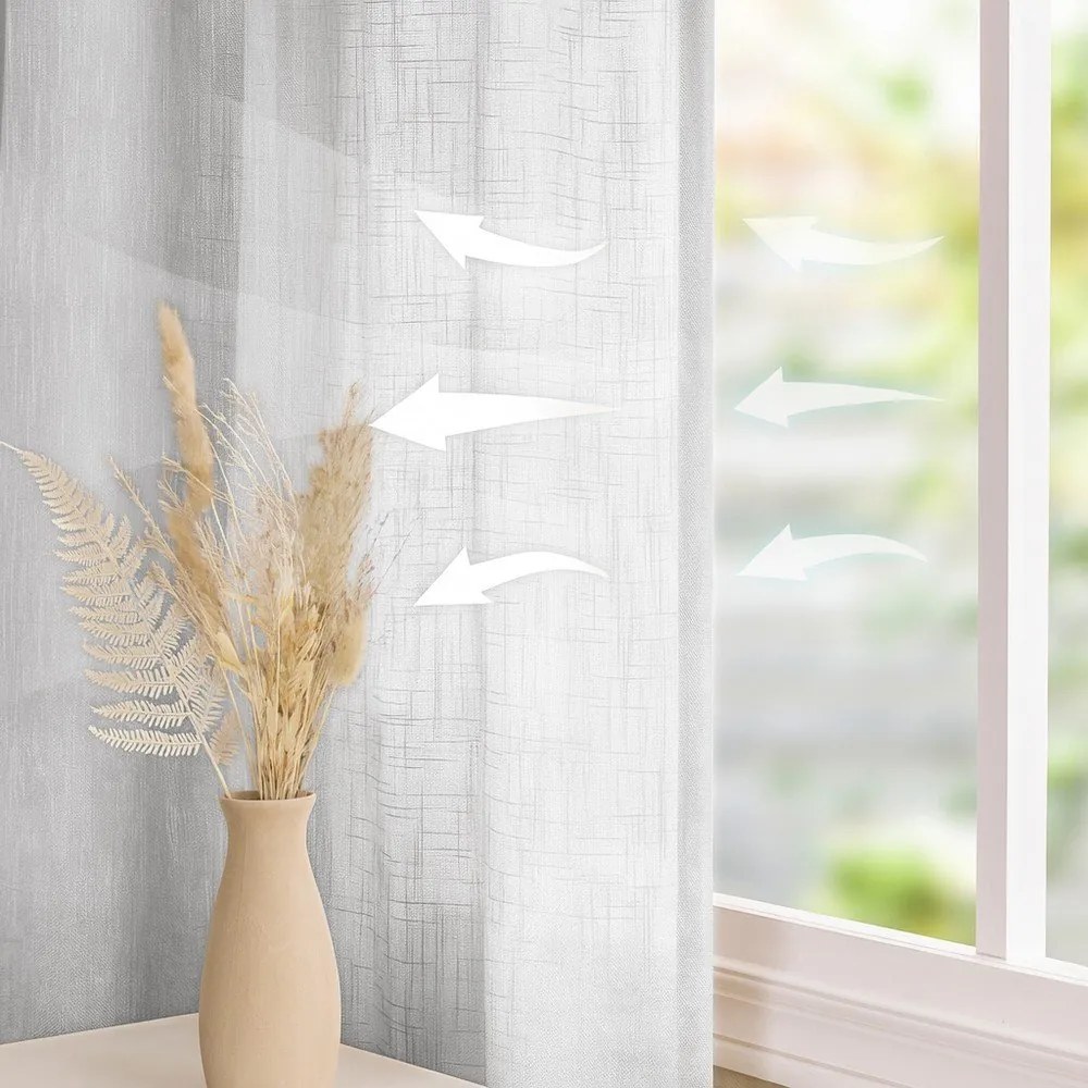 Бяло перде 140x250 cm Valeta – Restilo