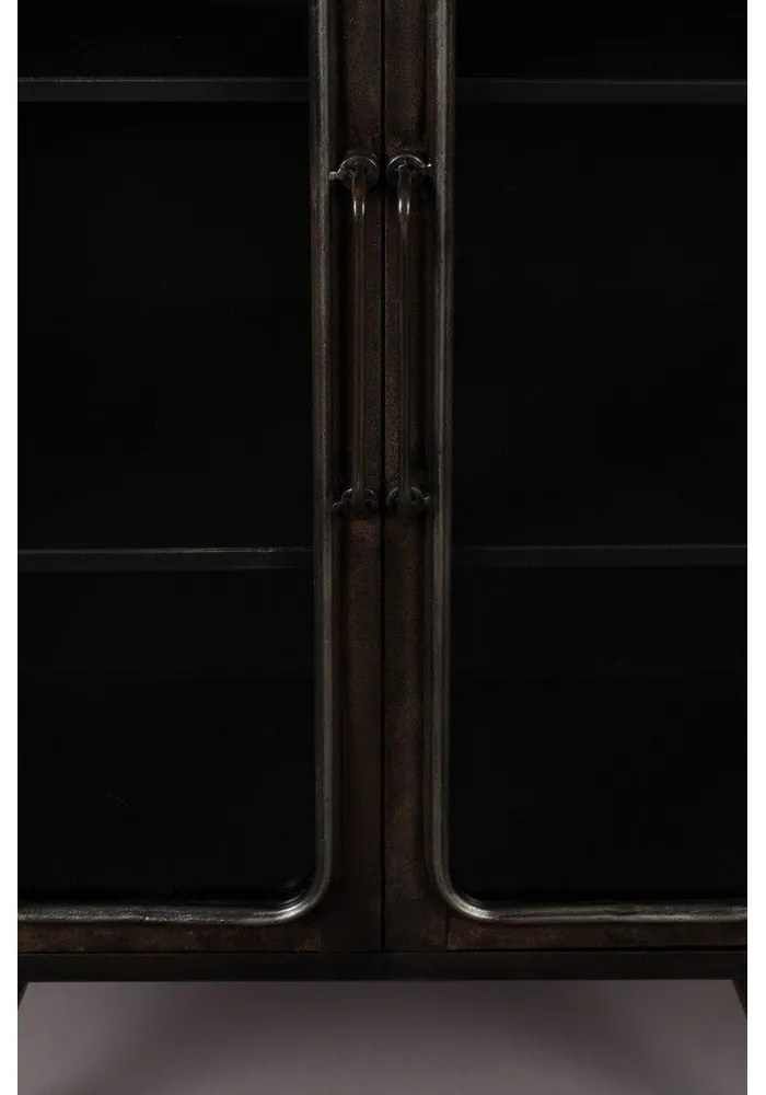Черна метална витрина 60x100x35 cm Denza – Dutchbone