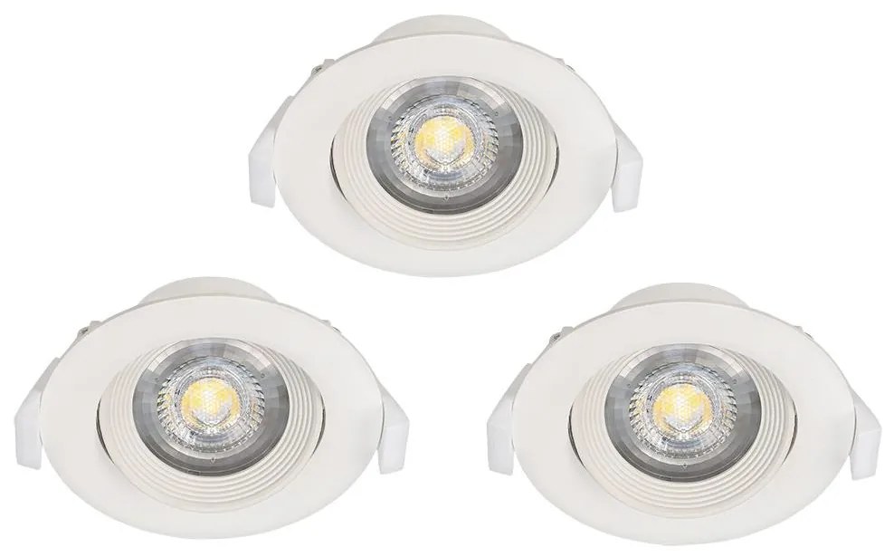 Eglo 32896 - К-кт 3 бр. лунички за вграждане SARTIANO 1xLED/5W/230V