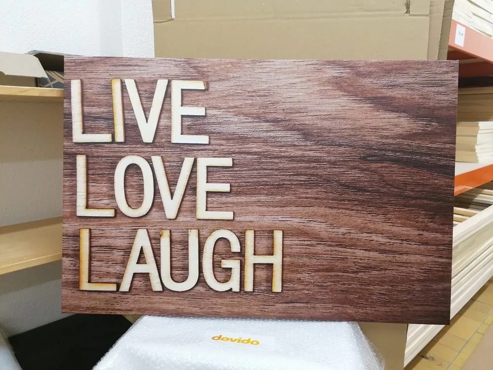 Картина на платно – Със слова - Live Love Laugh