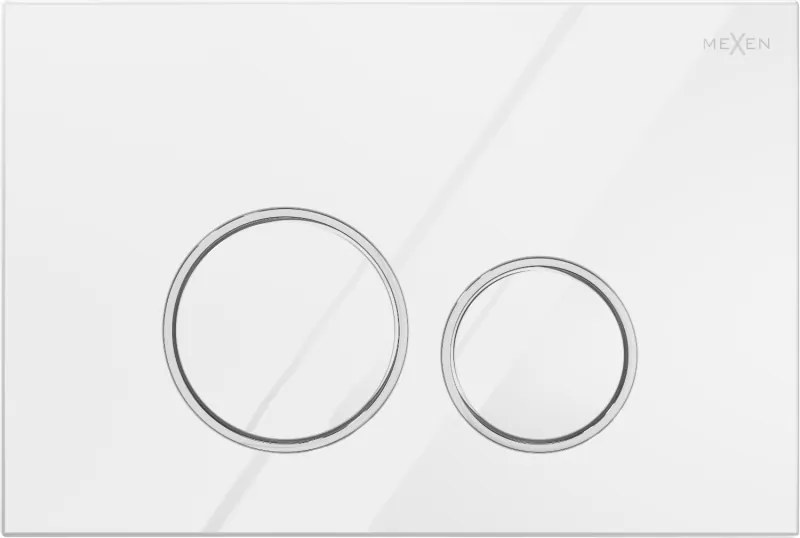 Mexen Fenix Air 05 пневматичен бутон за промиване, бял гланцов - 6A0500