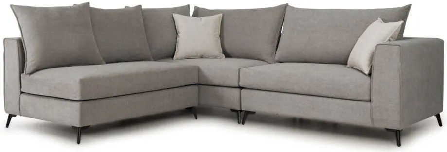 Ъглов диван Ricap-Сиво специално