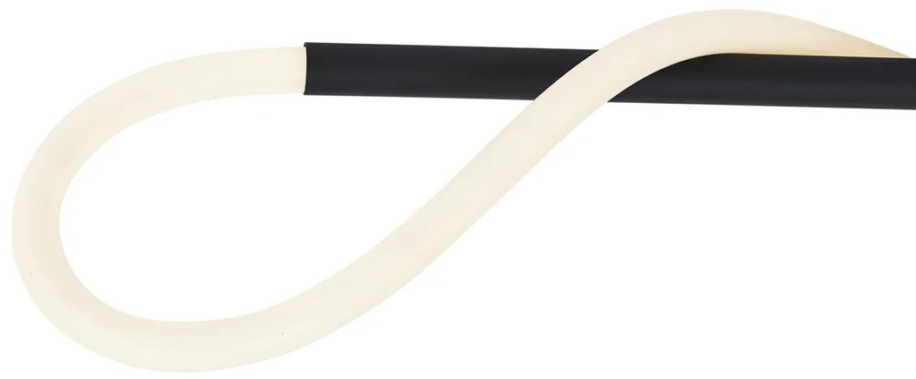 Модерна таванна лампа черна с LED 3-степенно димиране - Keri