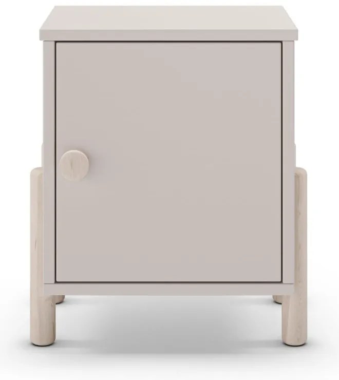 Кремаво детско нощно шкафче от масивен бор Enola – Marckeric