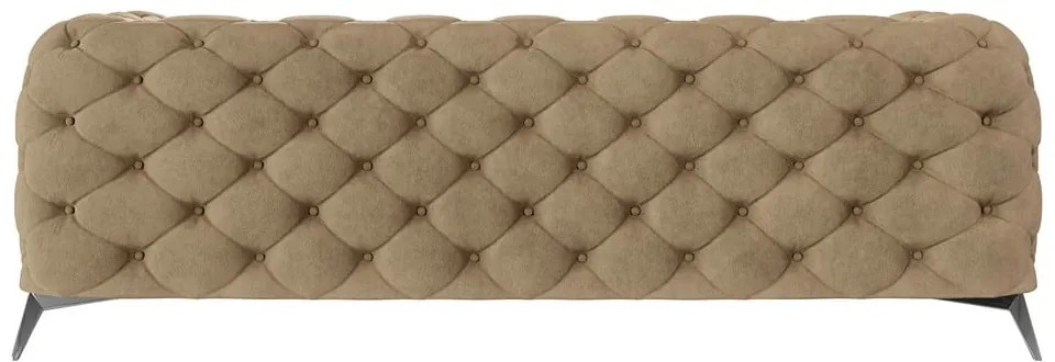 Светлокафяв кадифен диван 225 cm Chelsea – Ropez