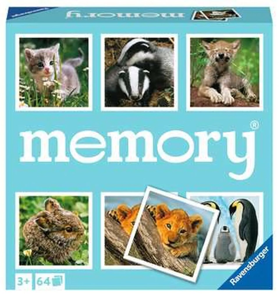 Образователна Игра Ravensburger Grand Memory - Theme: Small animals Многоцветен