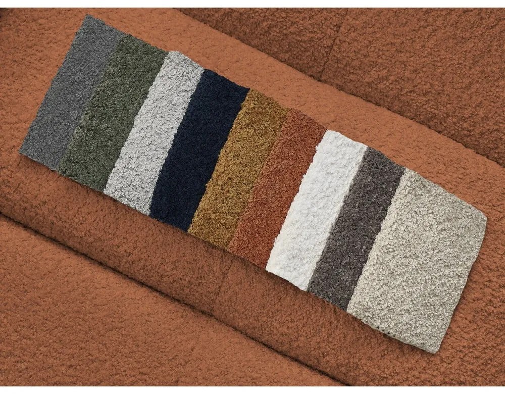 Оранжево двойно тапицирано легло с място за съхранение с включена подматрачна рамка 160x200 cm Mont Blanc – Bobochic Paris