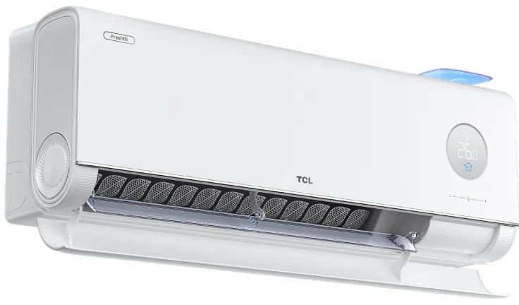 Инверторен климатик TCL FreshIN III TAC-12CHSD/FCI, 12000 BTU, 40 м2, А+++, Wi-Fi, Гласово управление, Smart функции, Super Turbo Start, iFeel, FreshIN+, ECO, Бял