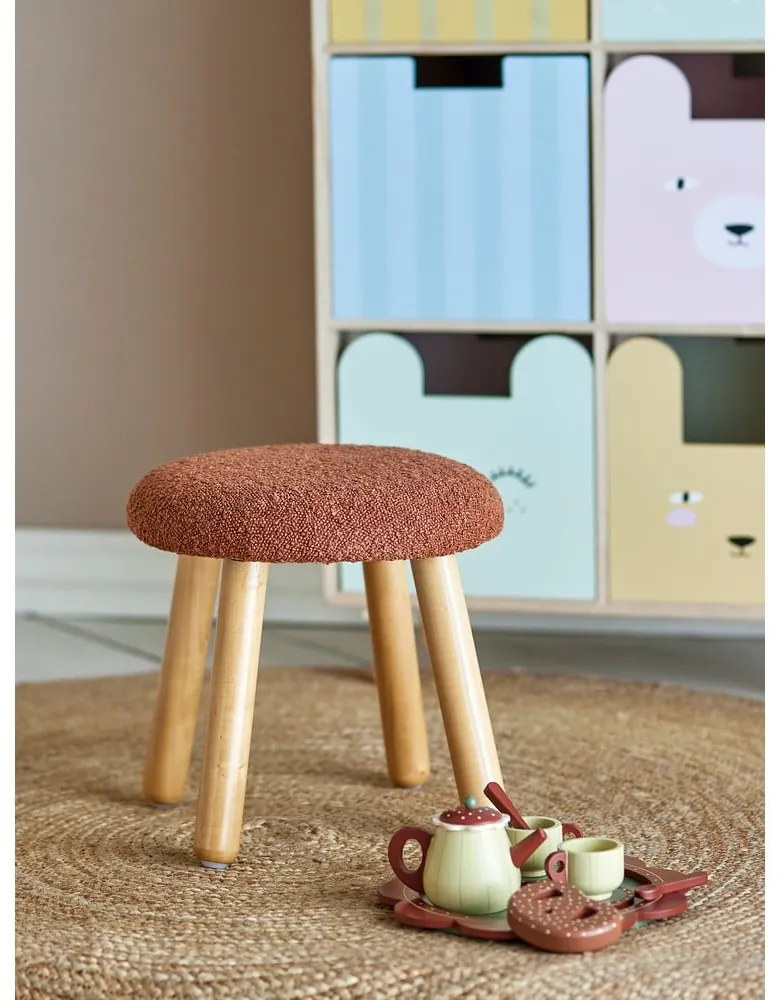 Оранжева детска табуретка Aksel – Bloomingville Mini