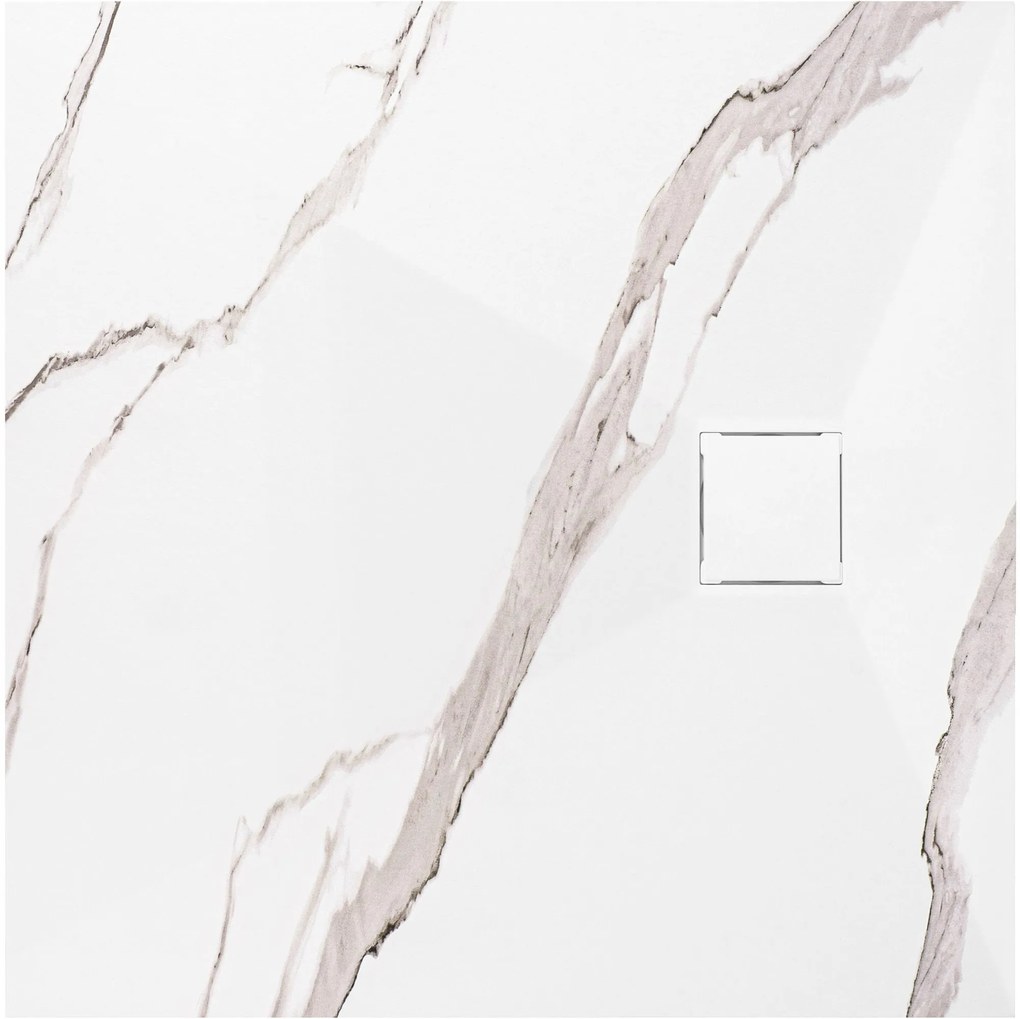 Корито за душ кабина Magnum CARRARA WHITE 90x90