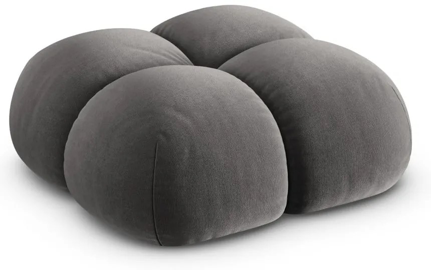 Сива кадифена табуретка Loretto – Cosmopolitan Design