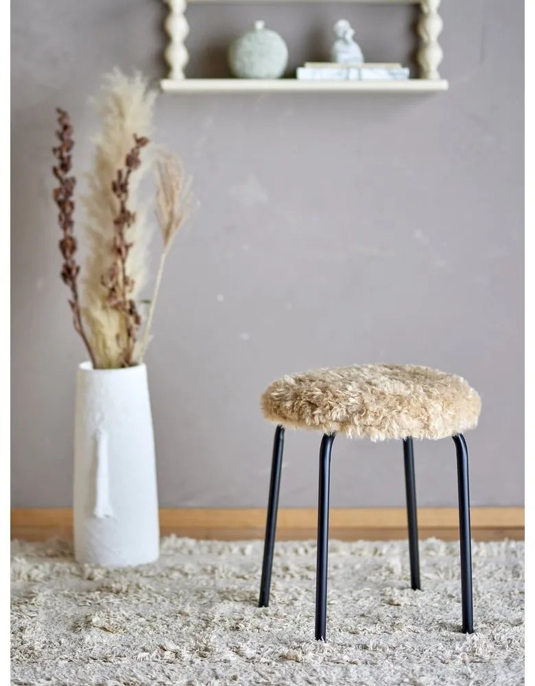 Бежов метален стол за подреждане Linard – Bloomingville