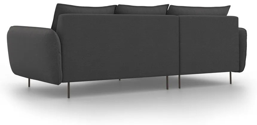 Тъмносив ъглов диван , ляв ъгъл Vienna - Cosmopolitan Design