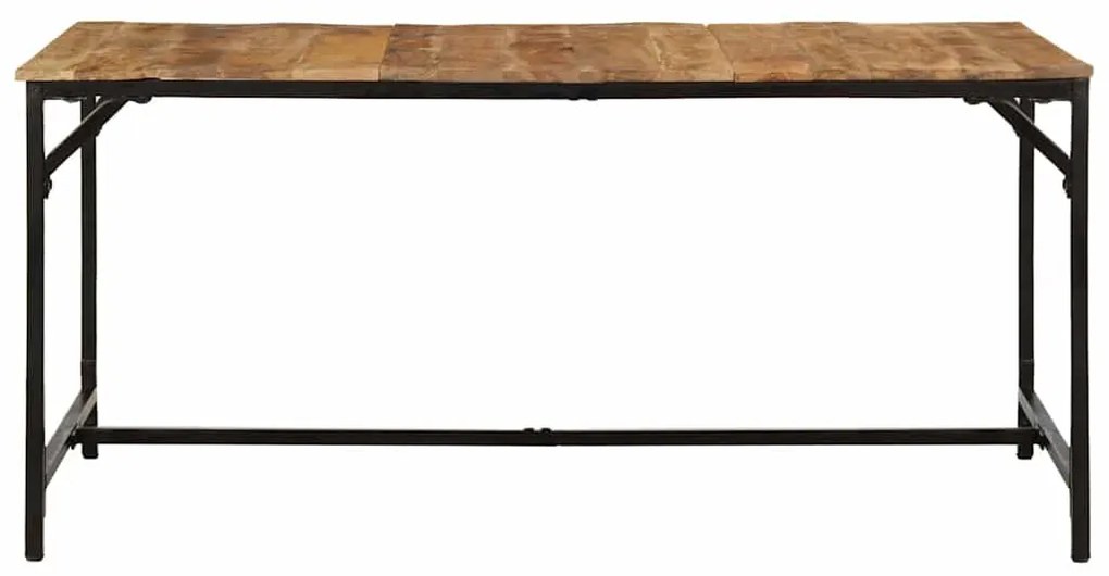 373605 vidaXL Трапезна маса, 160x80x75 см, грубо мангово дърво масив