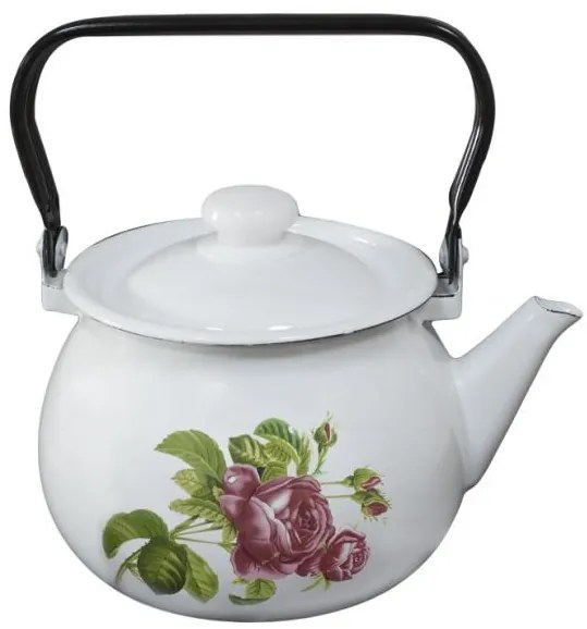 Емайлиран чайник 2л/2,5л "РОЗА КАВКАЗА/УТРЕННЯЯ РОЗА" (B2710/2) Н