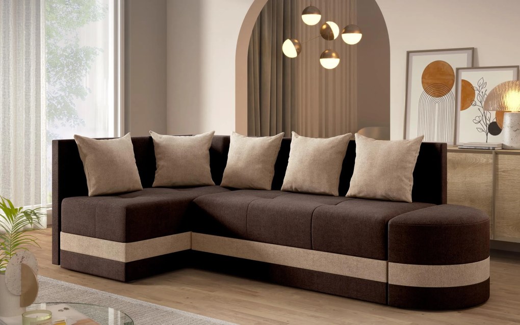 Разтегателен ъглов диван Вилиян S