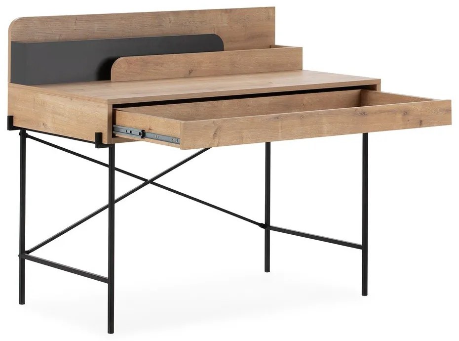 Работна маса от масивен дъб 60x113 cm Lila – Marckeric