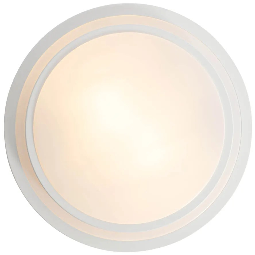 Модерен таванен аплик бял 35 см IP44 - Walden