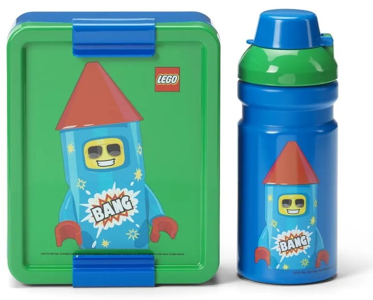 Детска кутия за храна с бутилка Rocket – LEGO®