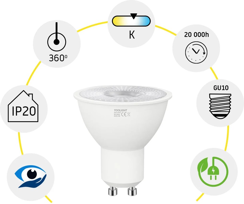 Крушка LED RSL040 GU10 5W Warm