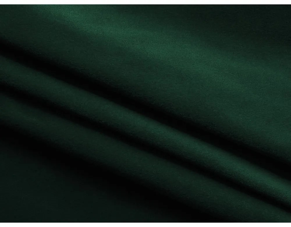 Зелен кадифен разтегателен ъглов диван с място за съхранение (U форма) Kapua – Makamii