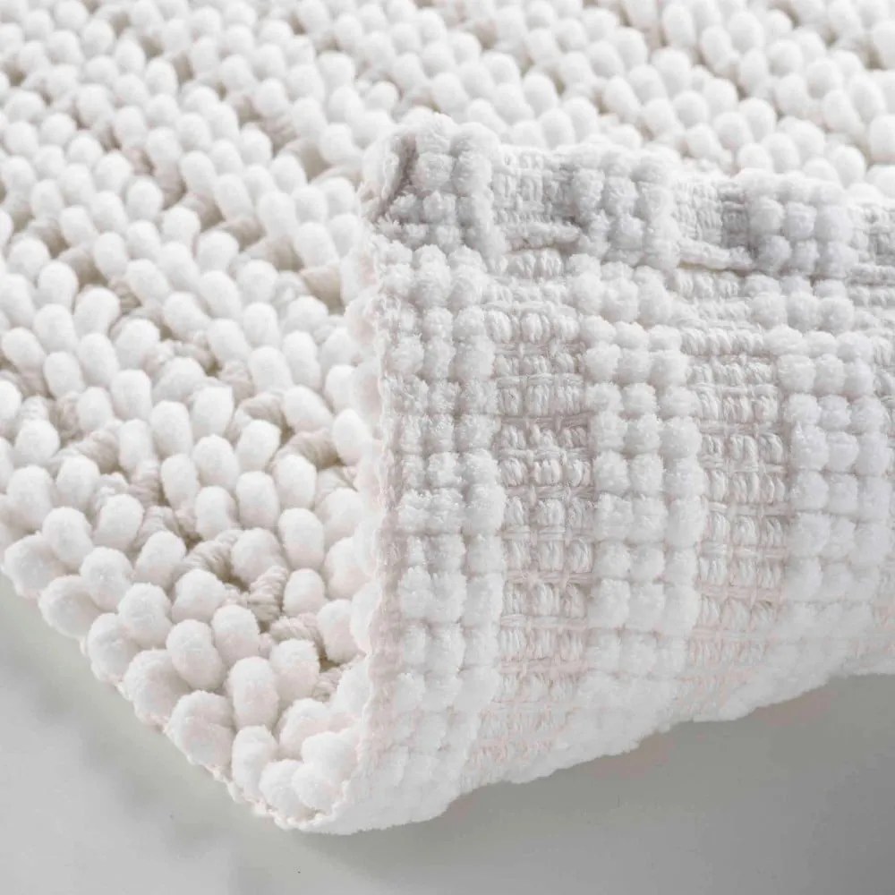 Бял килим за баня 50x80 cm Voltis – douceur d'intérieur