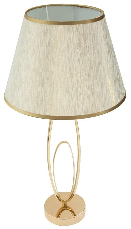 Бяла настолна лампа със златен дизайн Glam Flush - Mauro Ferretti